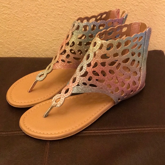 justice girls sandals